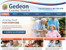 Tablet Screenshot of gedeoncaringtouch.com